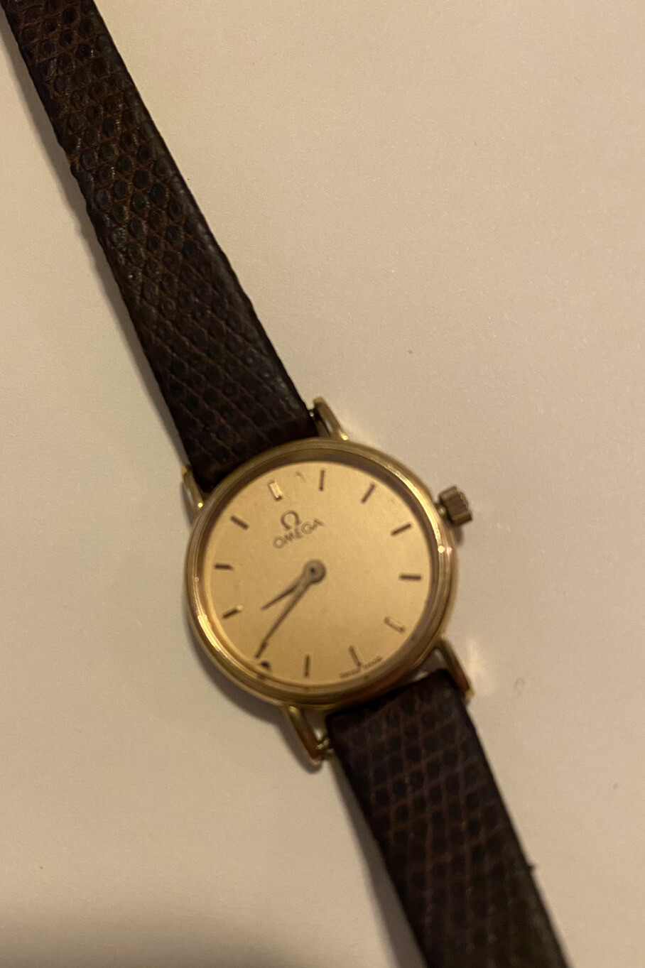 18k gold omega watch